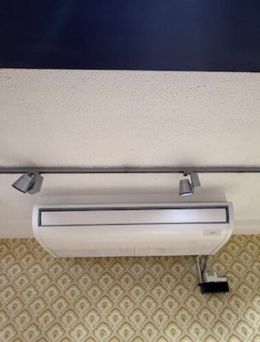interior air con unit installed
