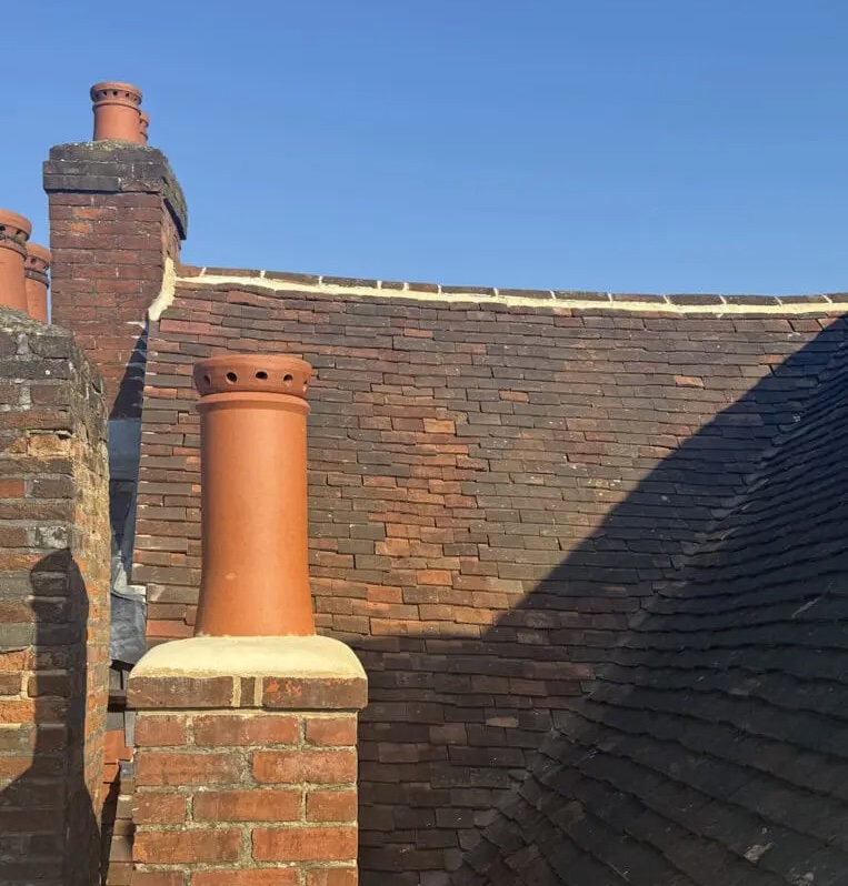 chimney refurbishment of commercial property in surrey