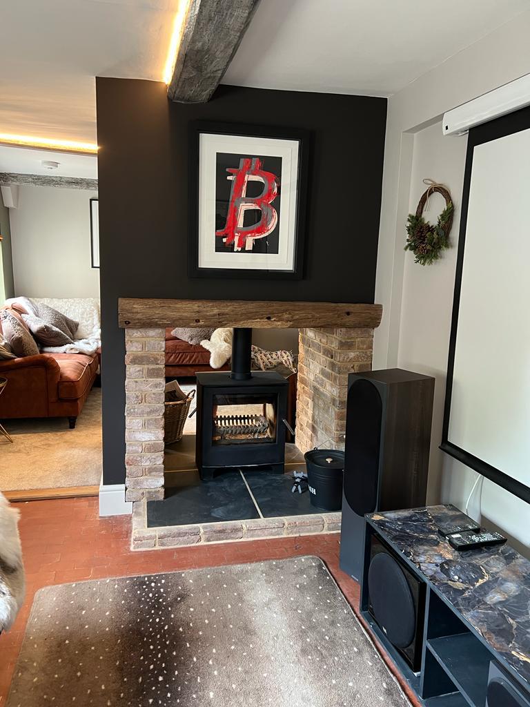 Rustic fireplace restoration in Crondal
